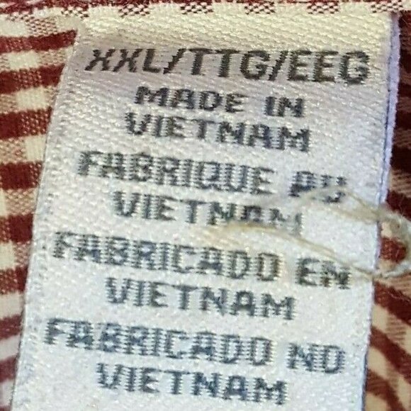 Dockers Shirt Mens XXL Button Down Maroon Check Long Sleeve Casual Classic Fit - Picture 7 of 7